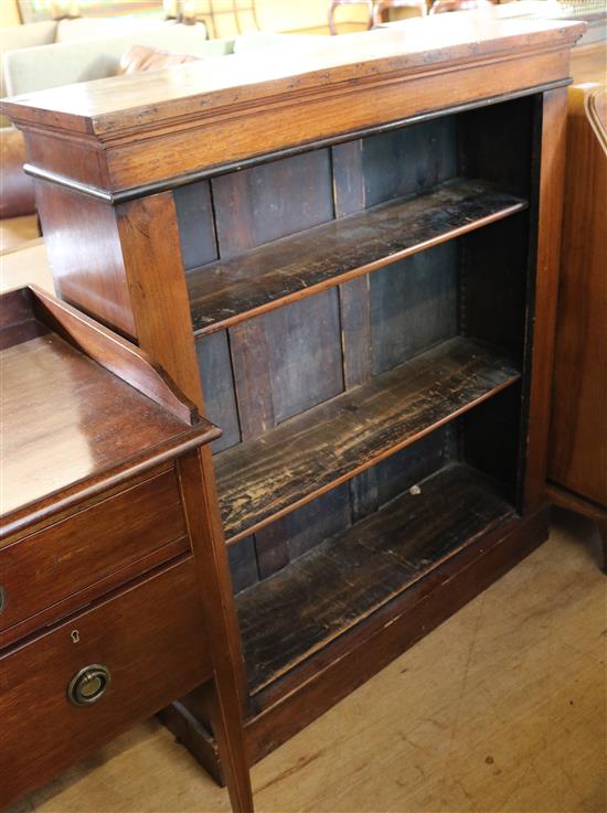 Victorian mahogany open bookcase